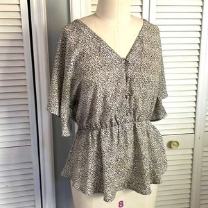 Pleplum blouse Large